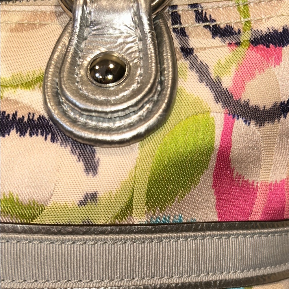 Coach Poppy Ikat Signature C Glam Tote - Picture 8 of 17